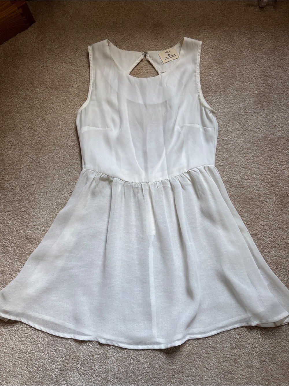 White Sleeveless High Neck Tank Top